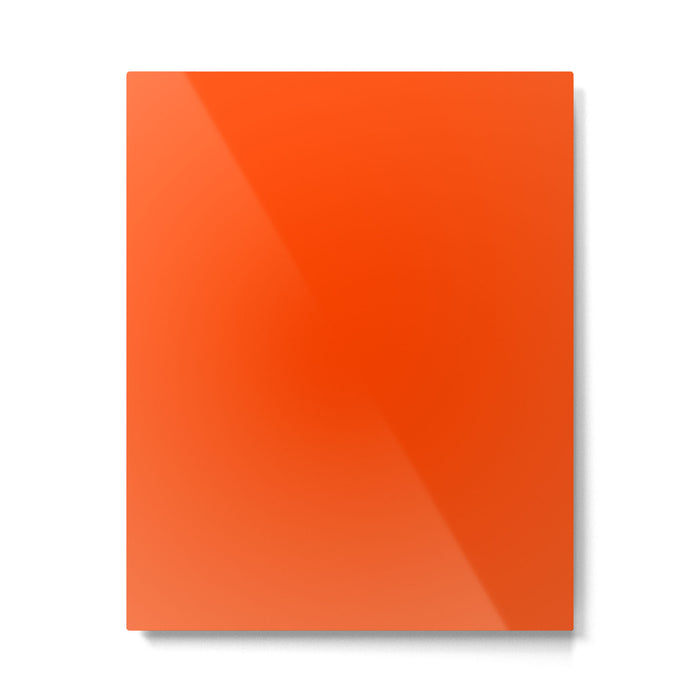 Orange Red Metal Print Gallery Image 1