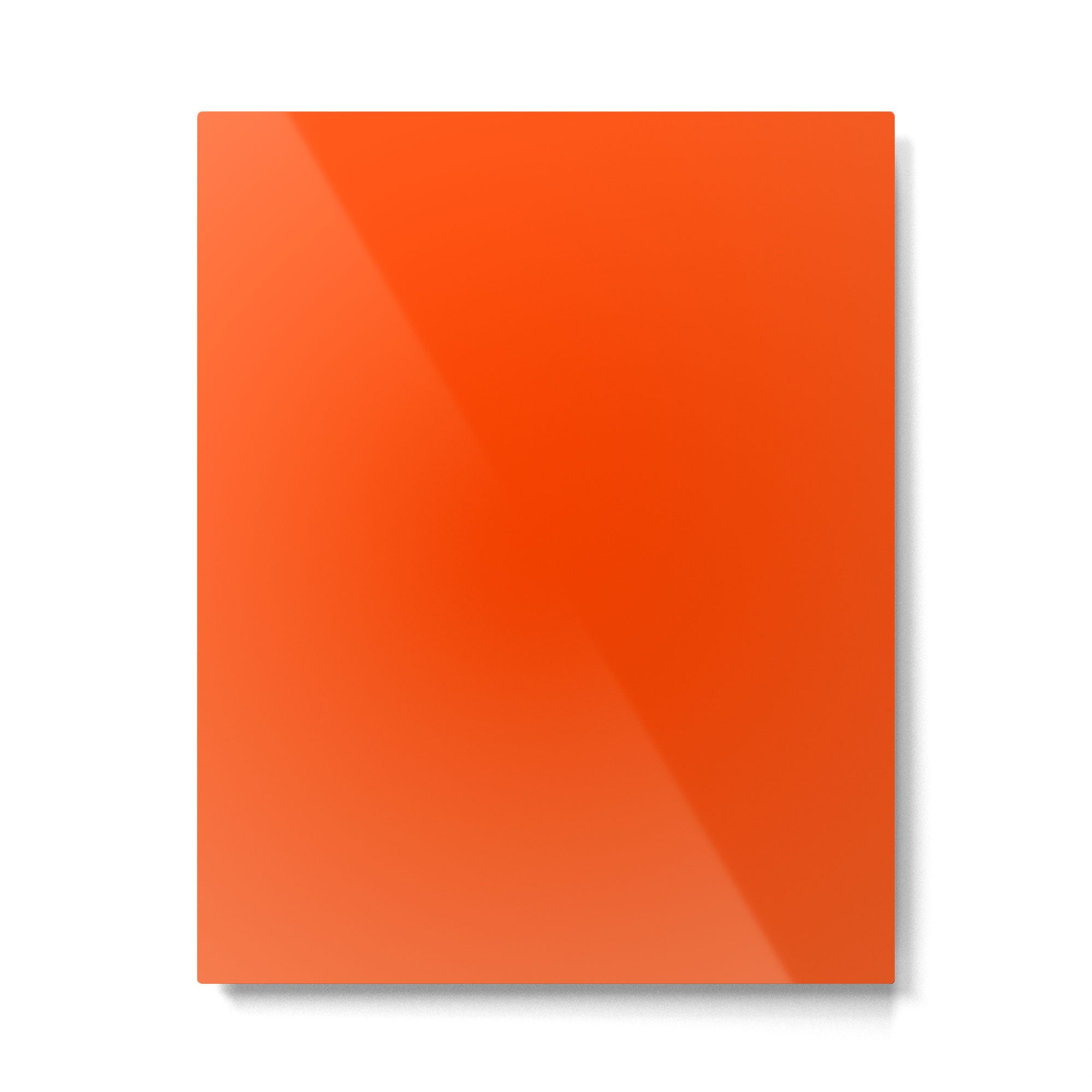 Orange Red Metal Print Gallery Image 6