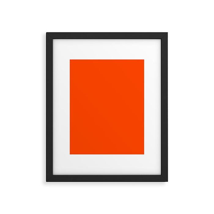 Orange Red Framed Art Print Gallery Image 1