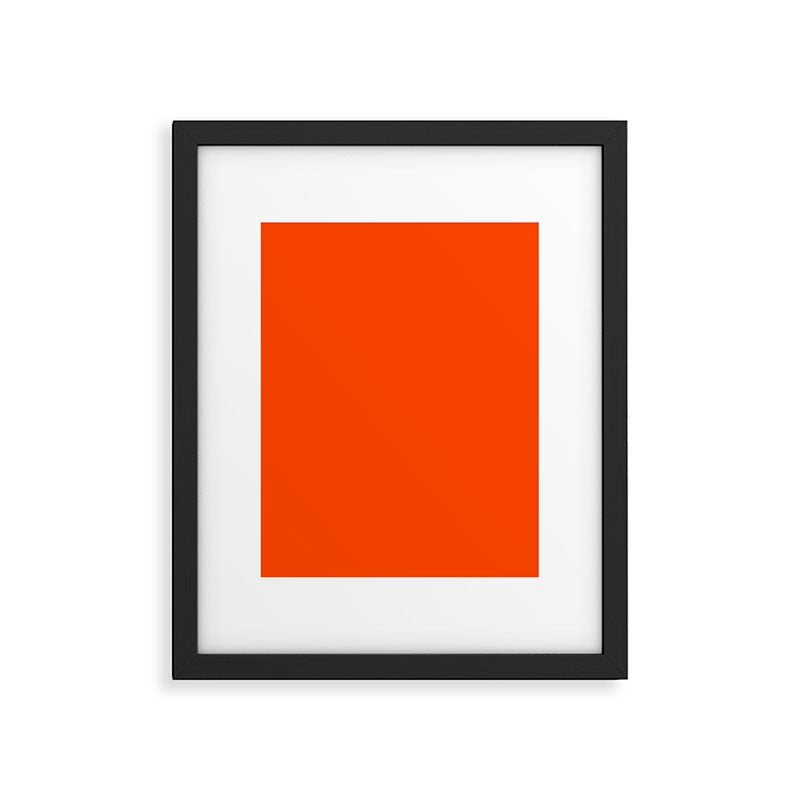 Orange Red Framed Art Print Gallery Image 6