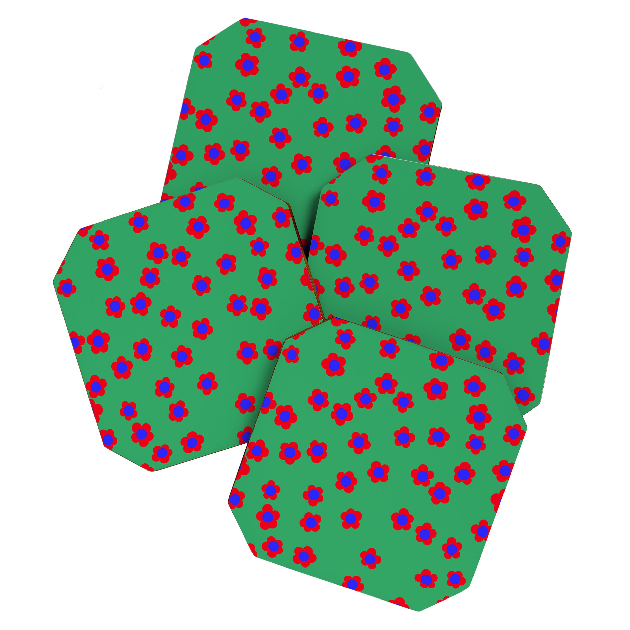 Bold Flower Pattern  Coaster Gallery Image 1