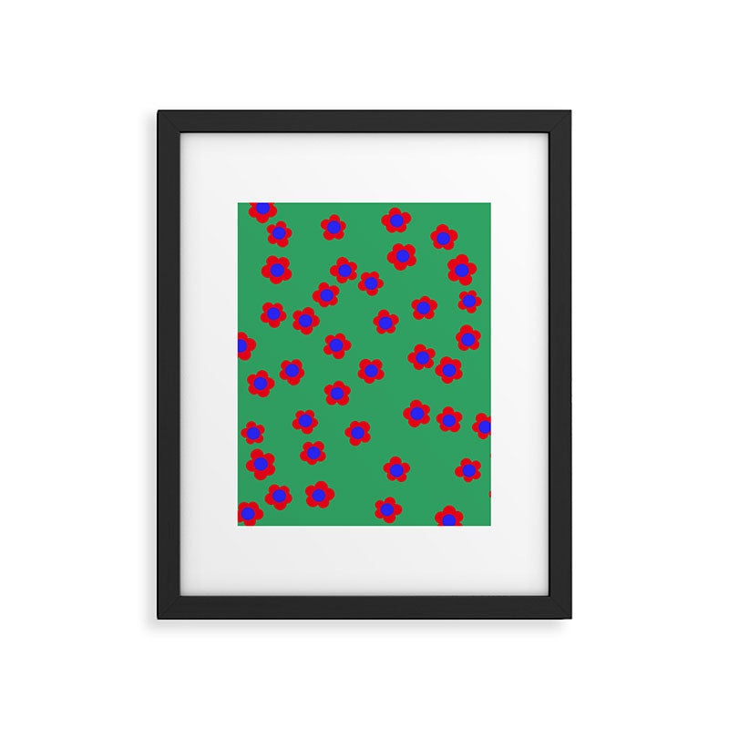 Bold Flower Pattern  Framed Art Print Gallery Image 6