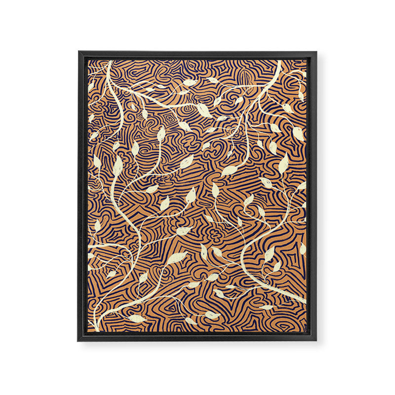 Classic Woodland Vines in Brown  Framed Canvas Print Gallery Image 8