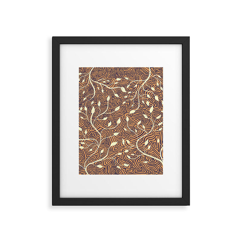 Classic Woodland Vines in Brown  Framed Art Print Gallery Image 6