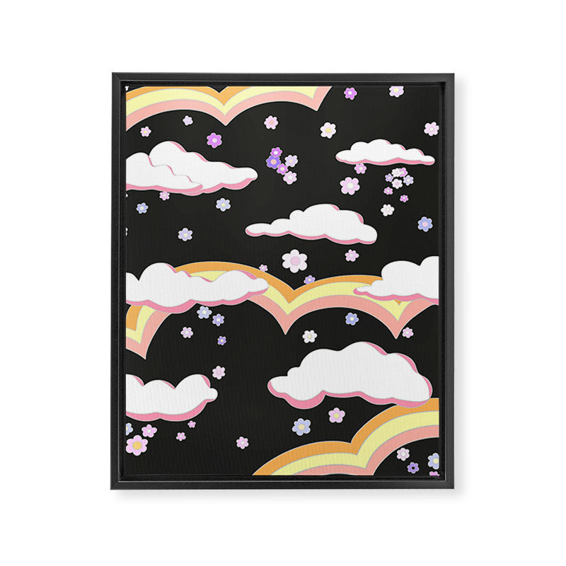 Cloudy with a Chance of Rainbows  Framed Canvas Print Gallery Image 8