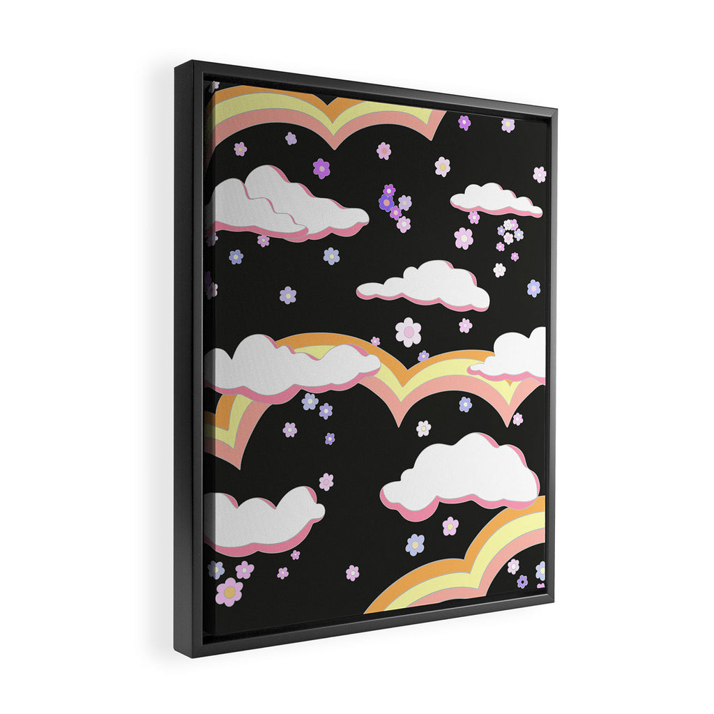Cloudy with a Chance of Rainbows  Framed Canvas Print Gallery Image 2