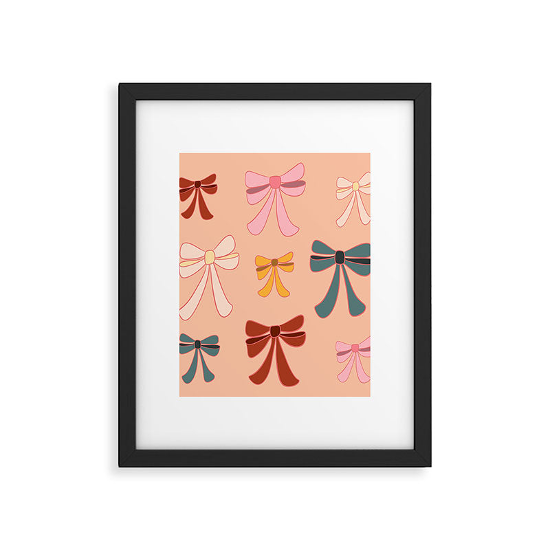 Colorful Ribbon Bows Patterns  Framed Art Print Gallery Image 6