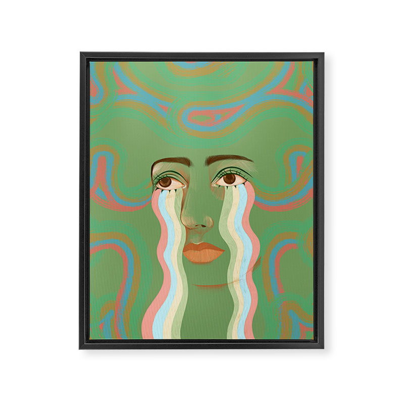 Crying Rainbow River  Framed Canvas Print Gallery Image 8