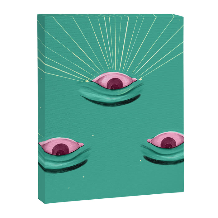 Evil eyes in the stars  Canvas Print Gallery Image 1