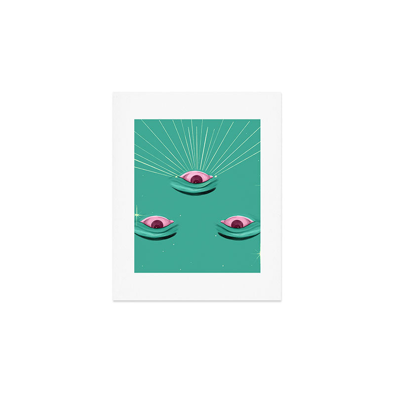 Evil eyes in the stars  Art Print Gallery Image 1