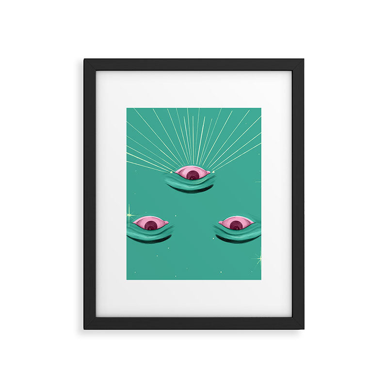 Evil eyes in the stars  Framed Art Print Gallery Image 6