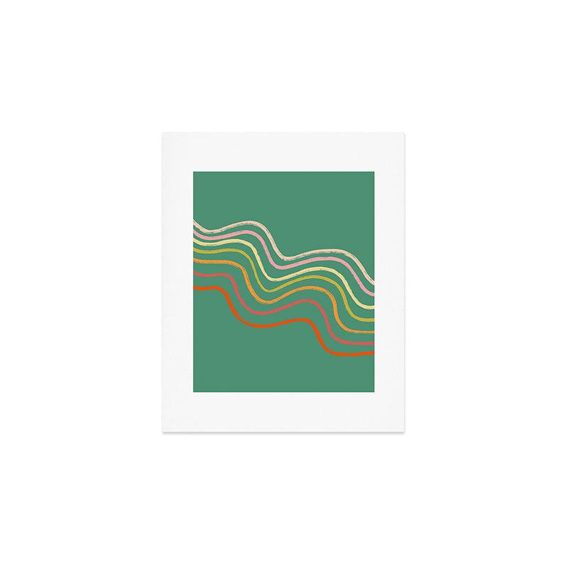 Groovy Color waves Art Print Gallery Image 1