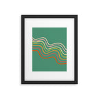 Groovy Color waves Framed Art Print Gallery Image 6