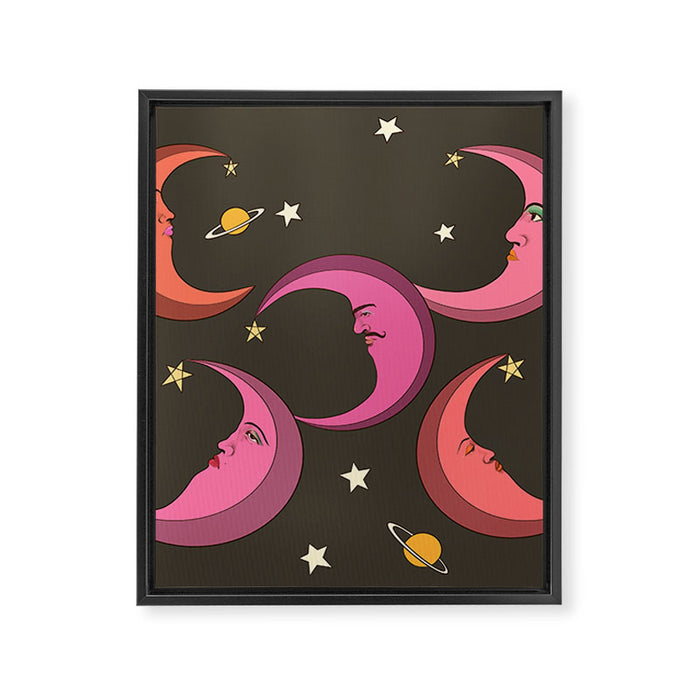 Many moons ago  Framed Canvas Print Gallery Image 1