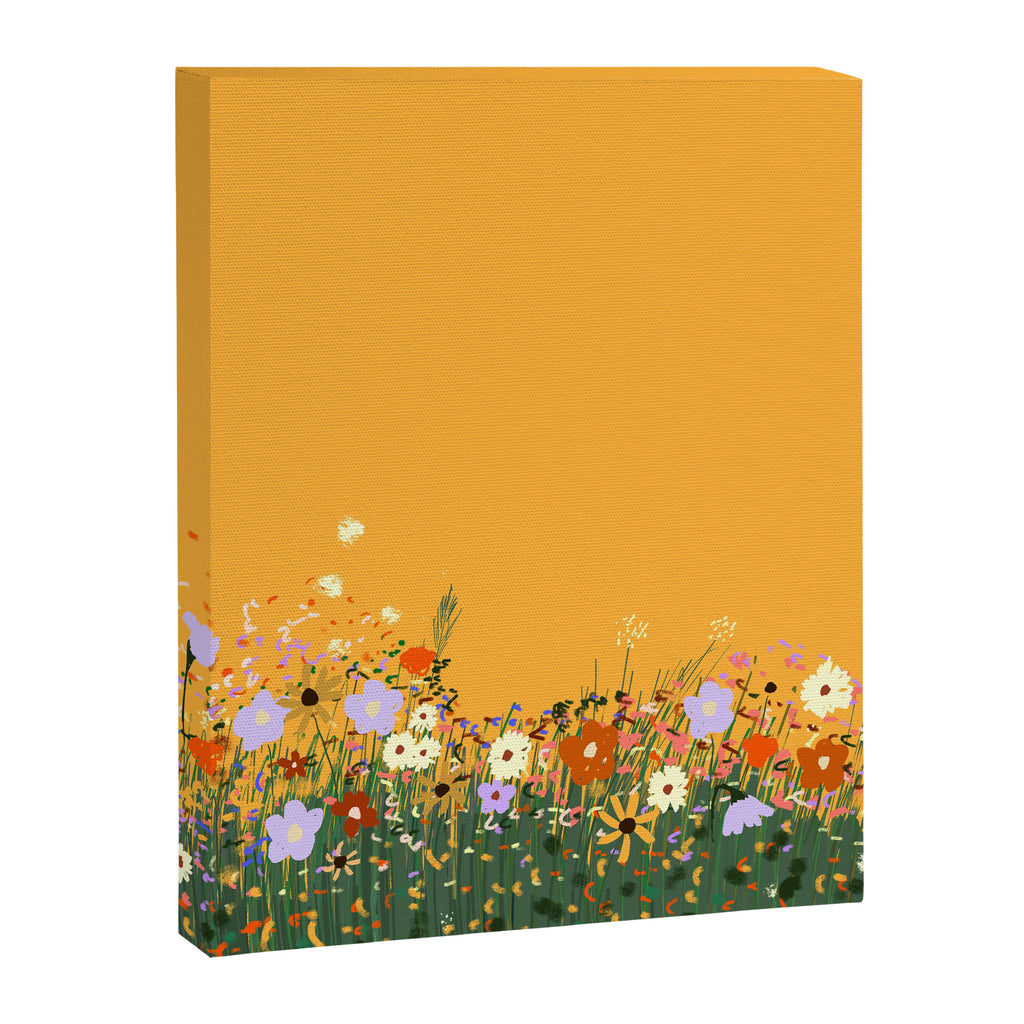 Meadow in summer yellow  Canvas Print Gallery Image 8