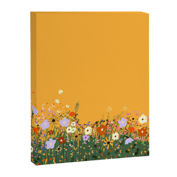 Meadow in summer yellow  Canvas Print Gallery Image 1