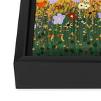 Meadow in summer yellow  Framed Canvas Print Gallery Image 3