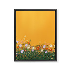 Meadow in summer yellow  Framed Canvas Print Gallery Image 8