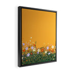 Meadow in summer yellow  Framed Canvas Print Gallery Image 2
