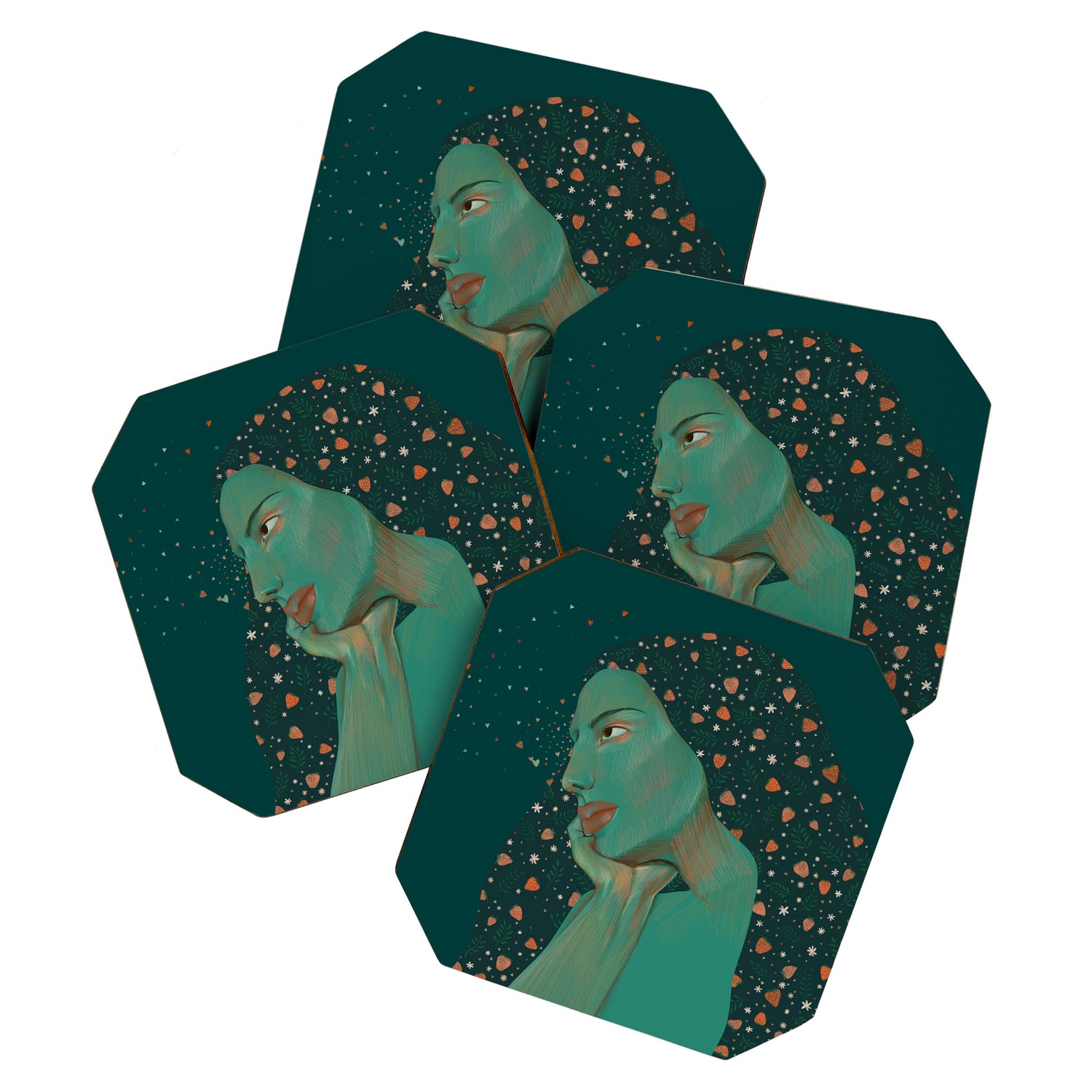 Mother Earth portrait  Coaster Gallery Image 1