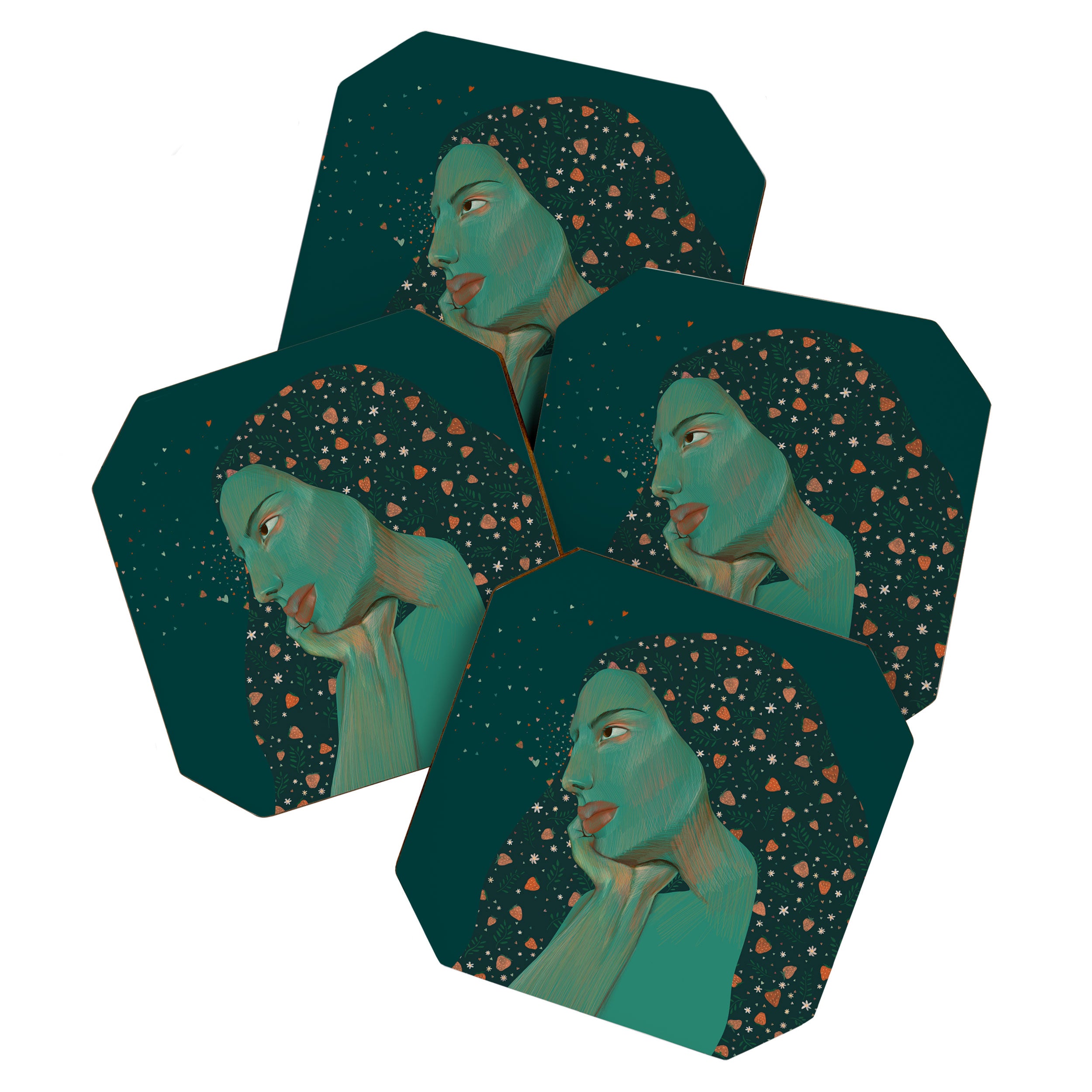 Mother Earth portrait  Coaster Gallery Image 1
