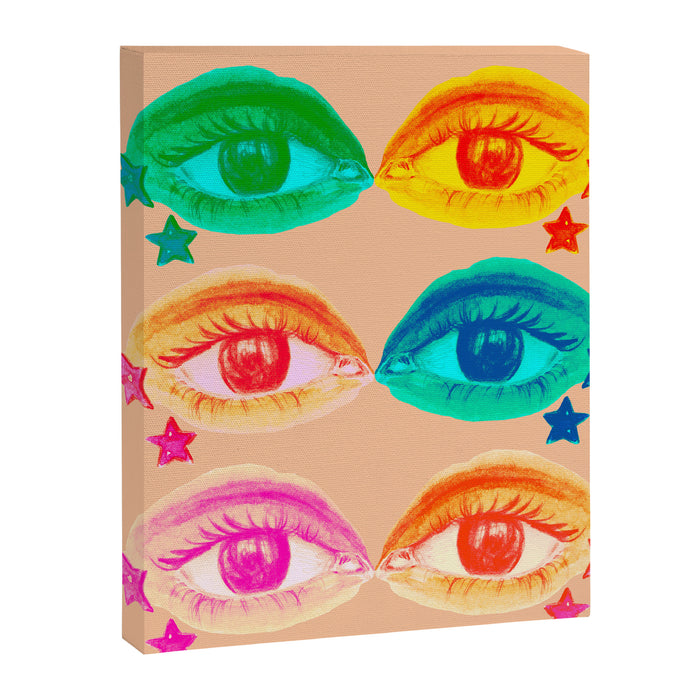 Mystic Colored Eye Pattern  Canvas Print Gallery Image 1