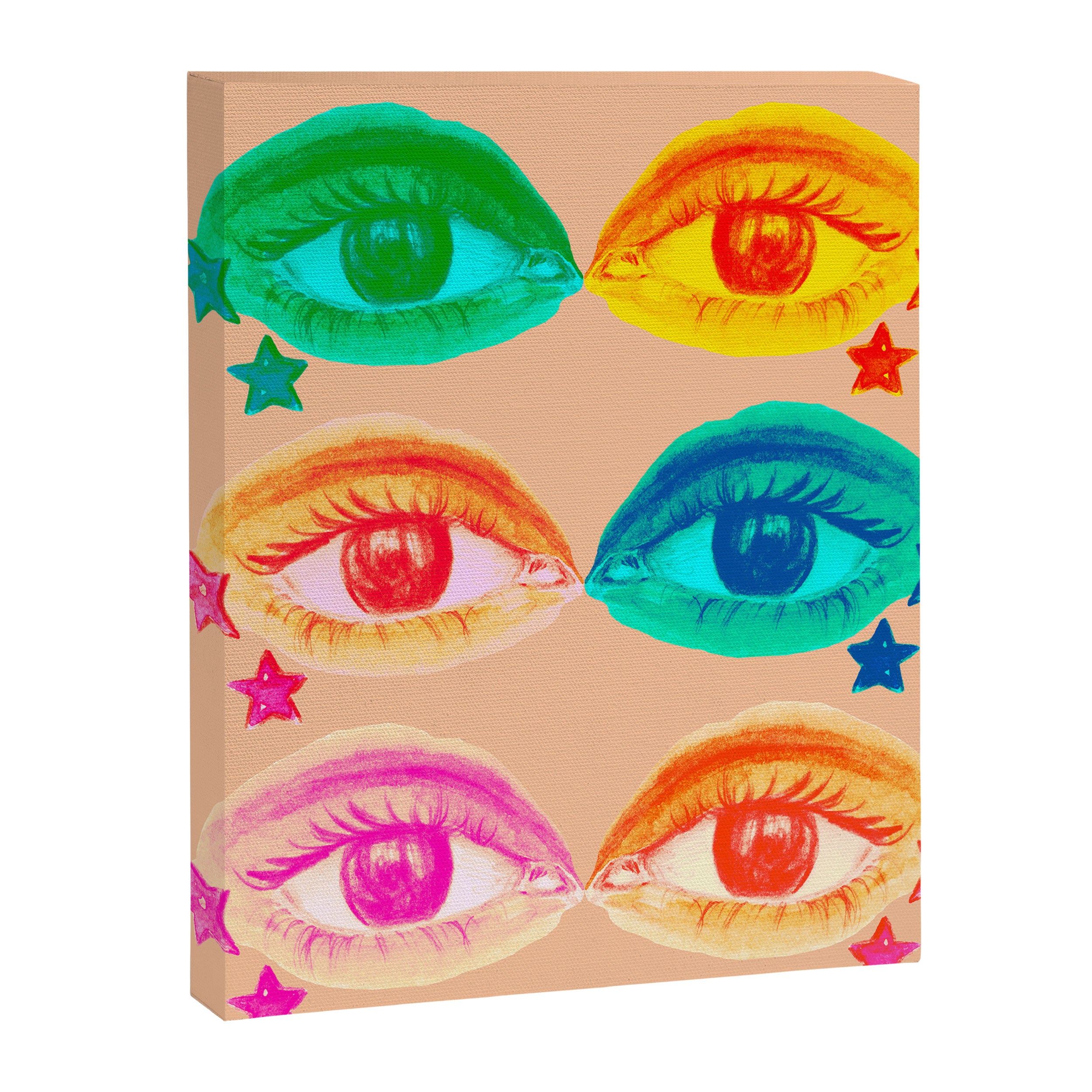 Mystic Colored Eye Pattern  Canvas Print Gallery Image 8