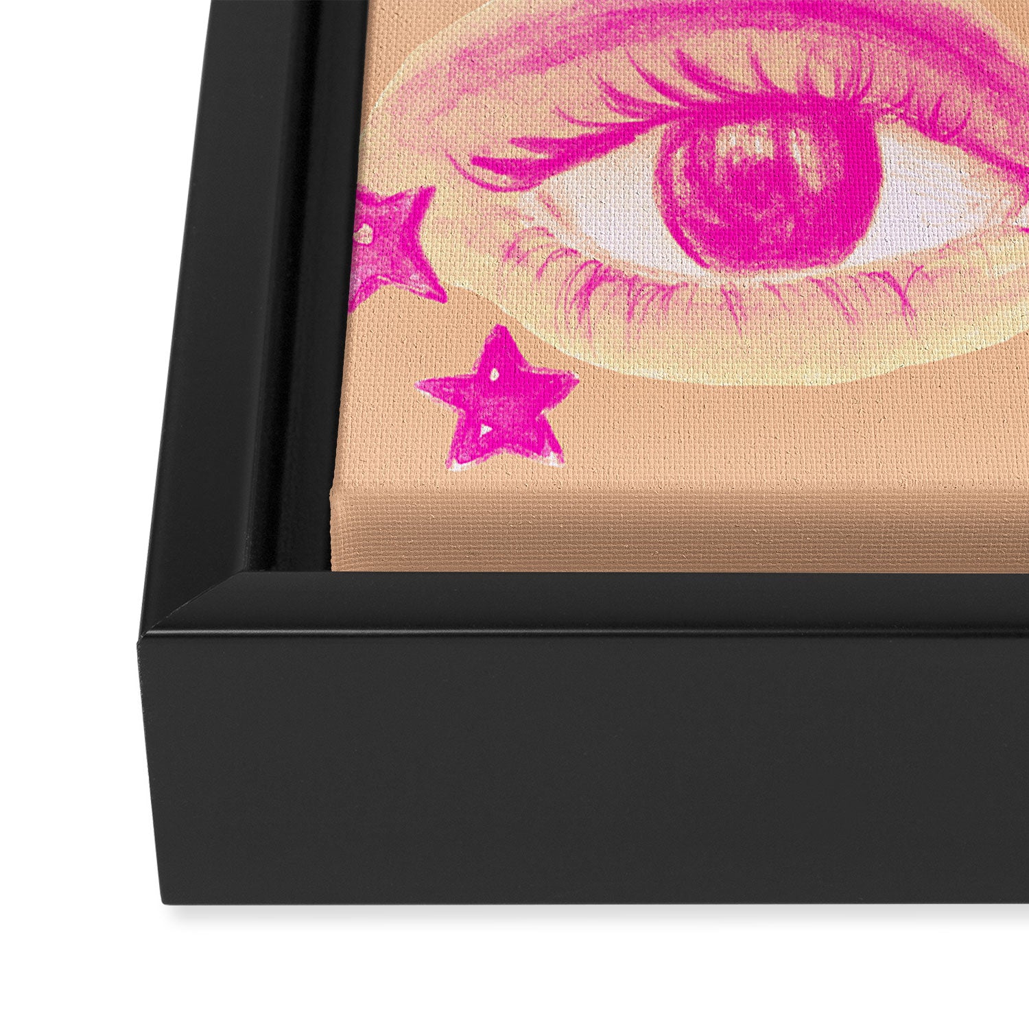 Mystic Colored Eye Pattern  Framed Canvas Print Gallery Image 3