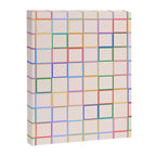 Pastel Color Square Pattern Checkered Canvas Print Gallery Image 8