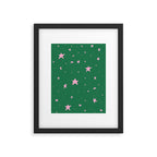 Pink nighttime stars  Framed Art Print Gallery Image 5