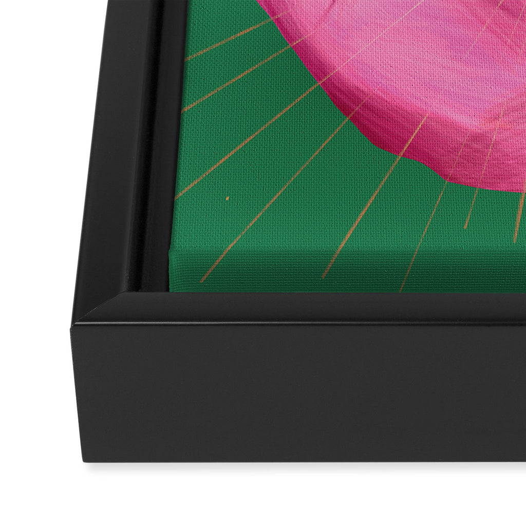 Pink Psychedelic Evil Eye Framed Canvas Print Gallery Image 3