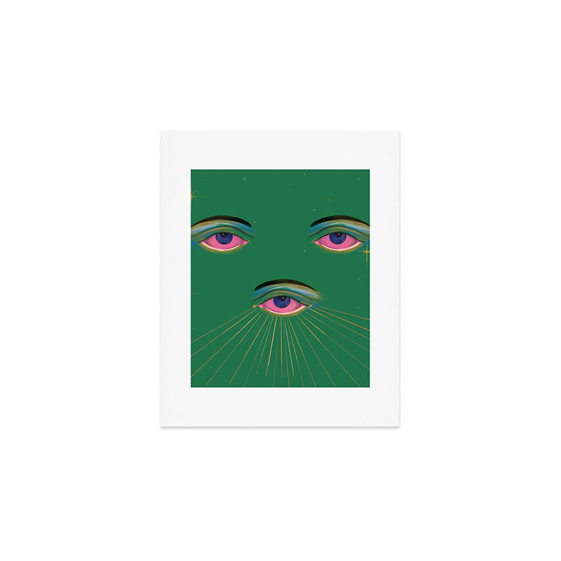 Three Eyes Art Print Gallery Image 1