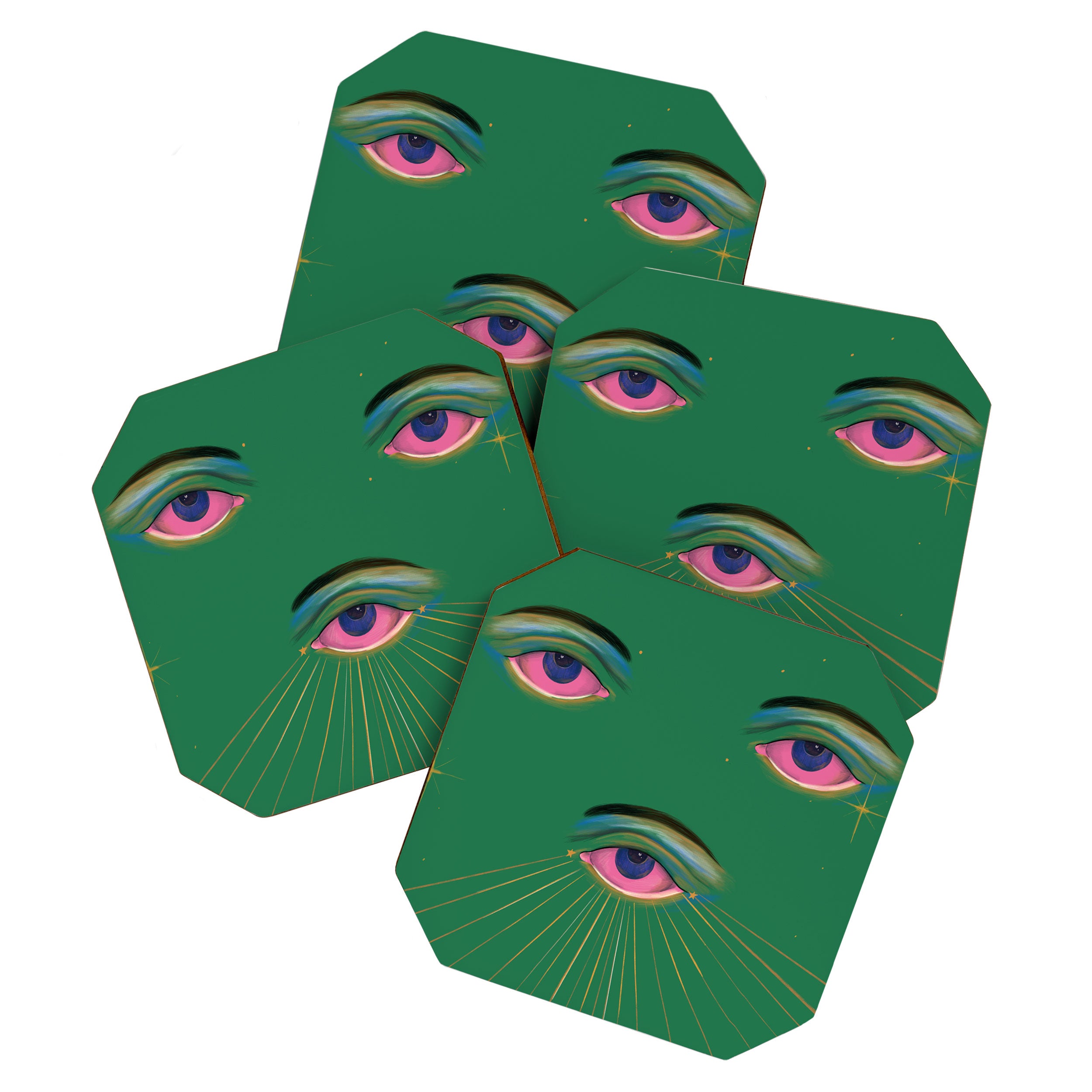 Three Eyes  Coaster Gallery Image 1