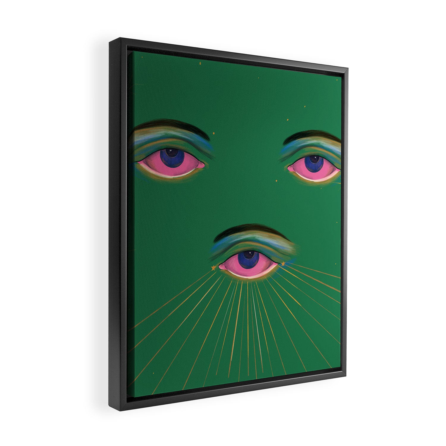 Three Eyes  Framed Canvas Print Gallery Image 2