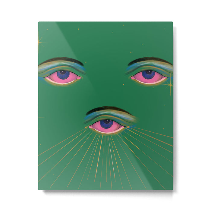 Three Eyes  Metal Print Gallery Image 1