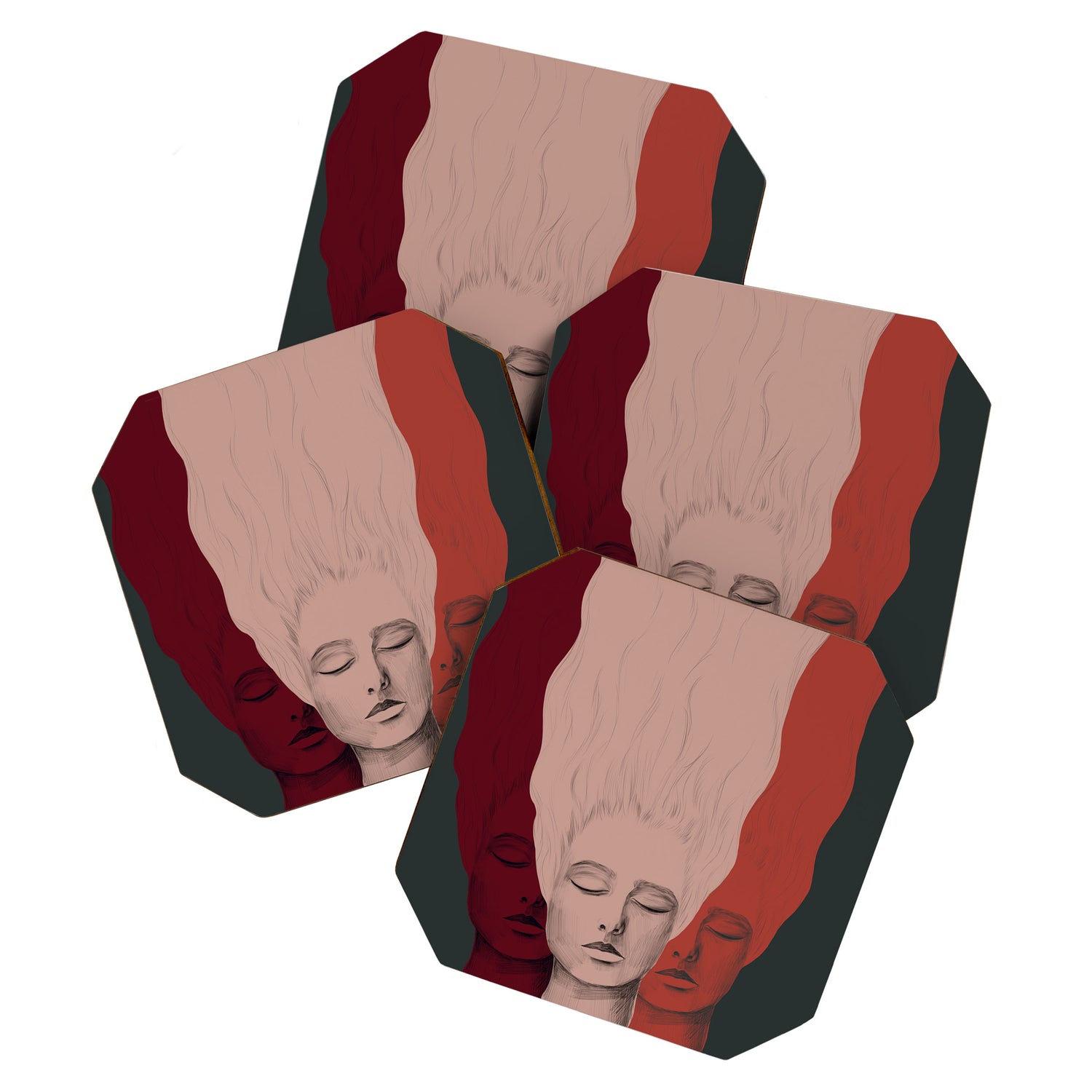 Three Heads Coaster Gallery Image 1