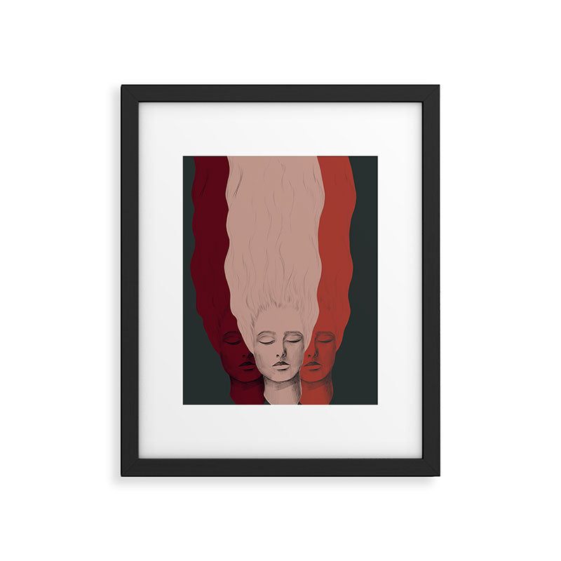 Three Heads Framed Art Print Gallery Image 5