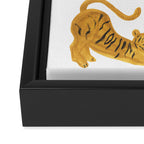 Tiger Lion Cheetah pattern  Framed Canvas Print Gallery Image 3