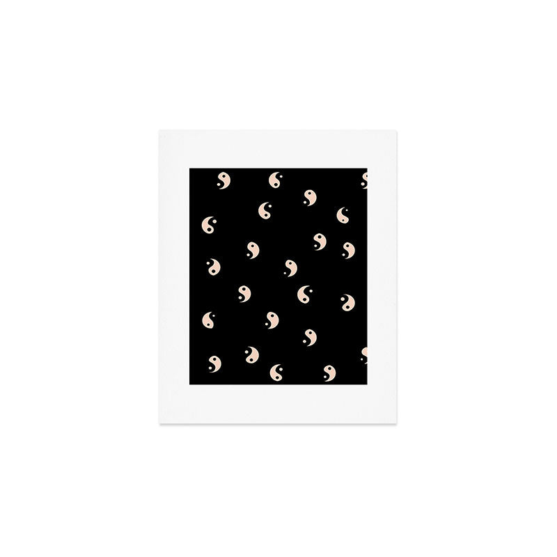 Yin and yang black and white Art Print Gallery Image 1