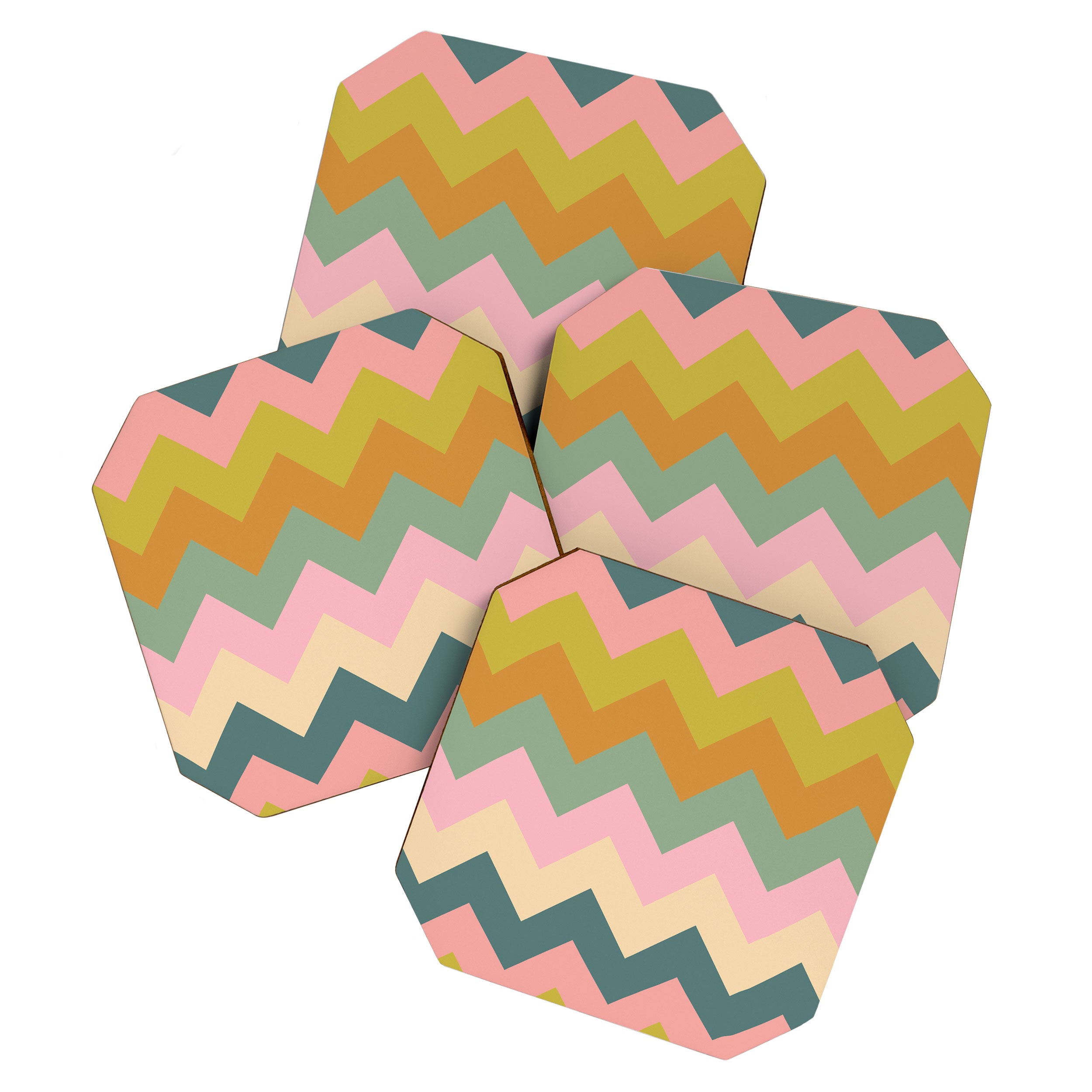 Zigzag pattern Coaster Gallery Image 1