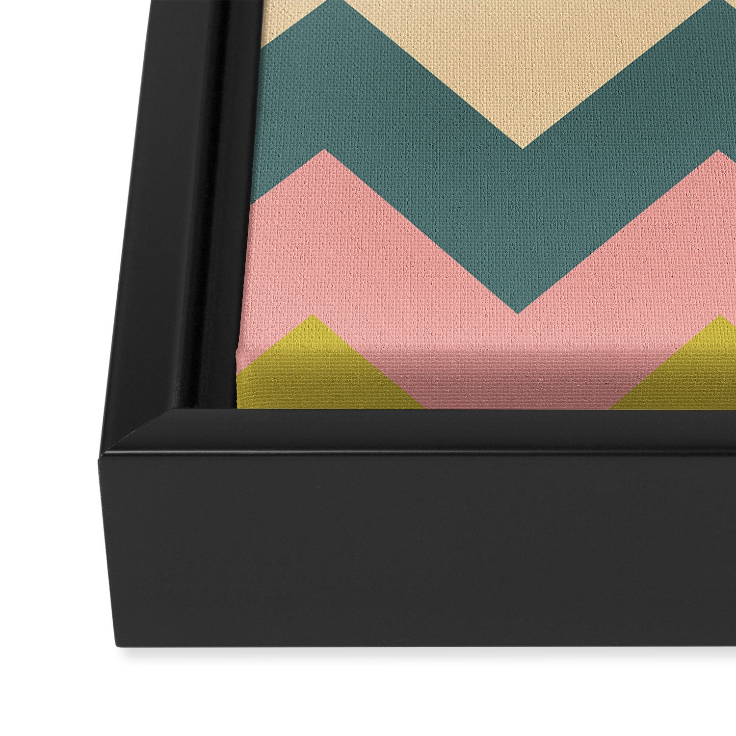 Zigzag pattern Framed Canvas Print Gallery Image 3