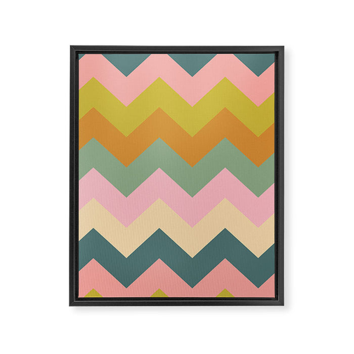 Zigzag pattern Framed Canvas Print Gallery Image 1