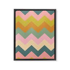 Zigzag pattern Framed Canvas Print Gallery Image 8