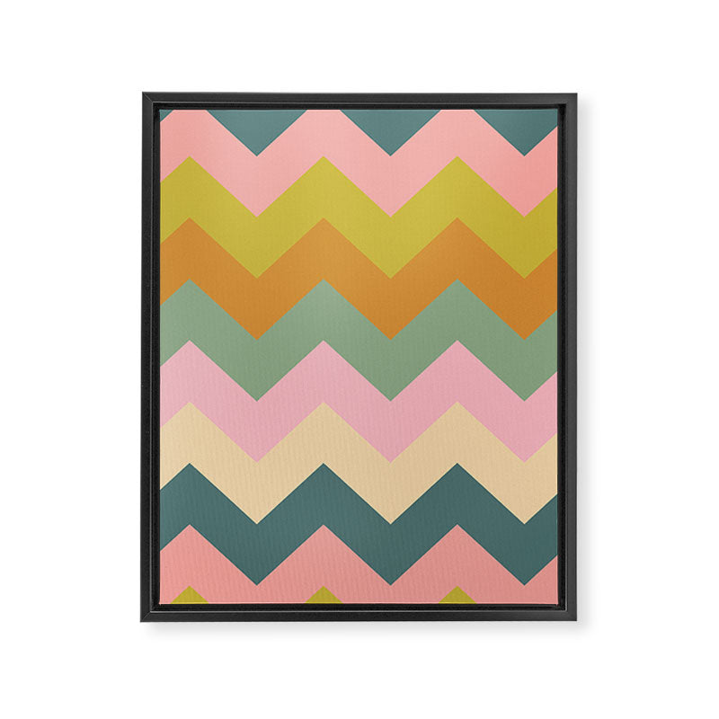 Zigzag pattern Framed Canvas Print Gallery Image 8