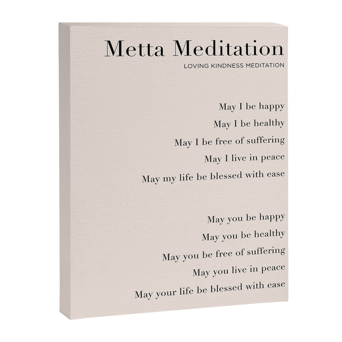 Metta Meditation. Loving Kindness Meditation Canvas Print Gallery Image 1