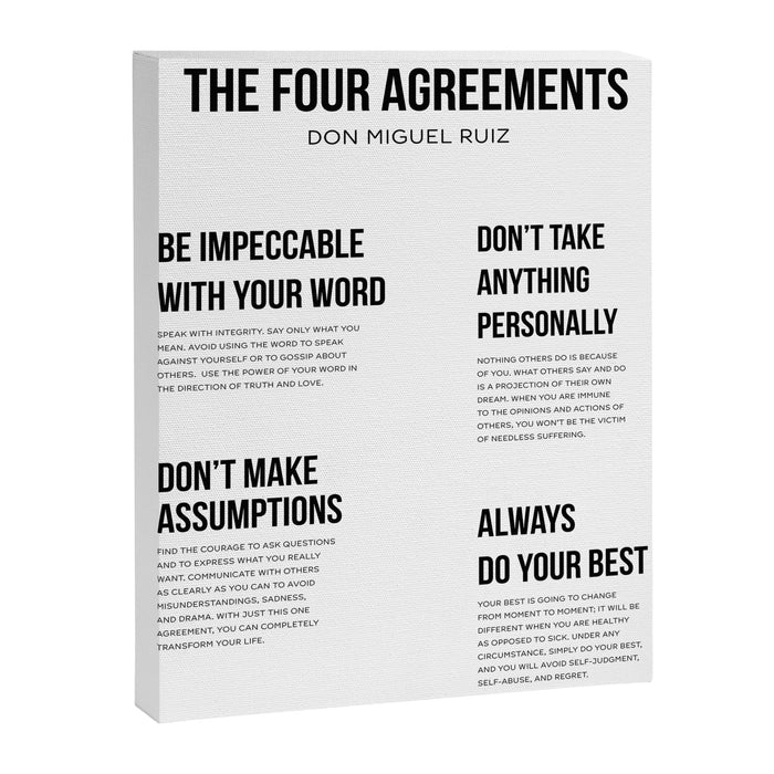 The Four Agreements 2 Canvas Print Gallery Image 1