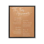 The Four Agreements Fall Colors Framed Canvas Print Gallery Image 6