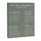 The Four Agreements Green Canvas Print Gallery Image 3