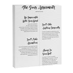 The Four Agreements Script Style Canvas Print Gallery Image 6