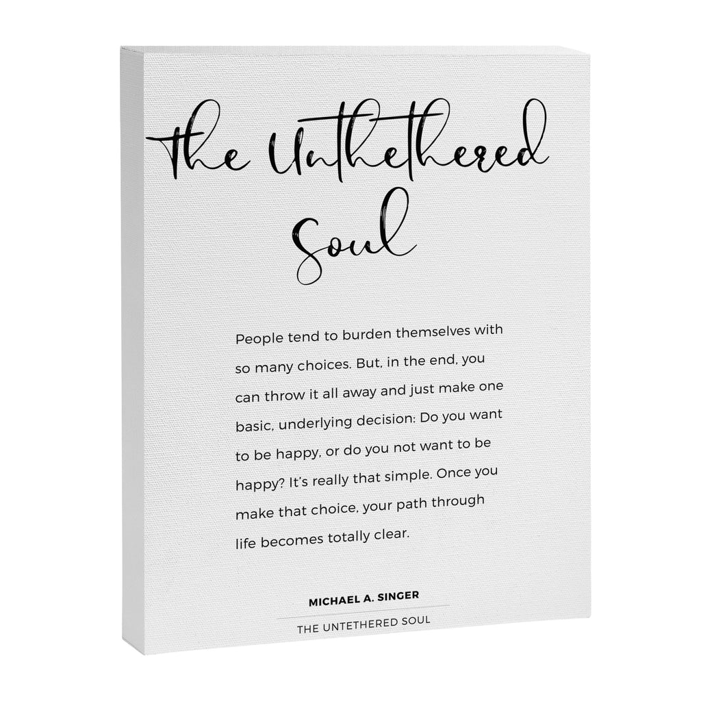 The Untethered Soul. Quote from The Untethered Soul by Michael A. Singer Canvas Print Gallery Image 6